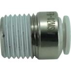 chiyoda tube coupling joint five hexagon socket head male connector W( white ) 6mm*R1/4 ( F6-02MSW ) thousand fee rice field through quotient ( stock )