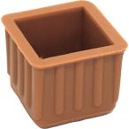 WAKI ( 和気産業 )　イスキャップＢ薄茶角 ２１ＭＭ ( BC-281 ) (メーカー取寄)