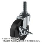 ユーエイ ねじ込み式 自在 キャスター 導電ゴム 車輪径65mm ストッパー付き Lタイプ LT-S型 ネジ寸法UNF1/2×14山数20 ( LT-65RHES-UNF1/2-14 )
