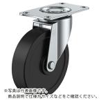 ユーエイ　プレート式　自在　キャスター　導電ゴム　車輪径６５ｍｍ　Ｅタイプ　Ｅ型　取付寸法５６×２８ ( E-65RHE )