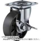 ユーエイ　プレート式　自在　キャスター　黒ナイロン　車輪径３８ｍｍ　ストッパー付き　Ｇタイプ　Ｇ−Ｓ型　取付寸法３６×２８ ( G-38BNS )