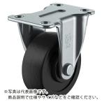 ユーエイ　プレート式　固定　キャスター　導電ゴム　車輪径５０ｍｍ　Ｌタイプ　ＬＲ型　取付寸法４５×２５ ( LR-50RE )