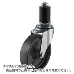 ユーエイ　差し込み式　自在　キャスター　黒ナイロン　車輪径４０ｍｍ Ｌタイプ　ＬＴＦ型　パイプ径１８ ( LTF-40BN-18 ) (メーカー取寄)