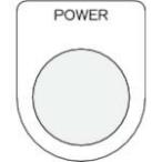 IM ( I Mark ) вдавлено кнопка | select переключатель ( очки . доска ) POWER чёрный φ30.5 50×40×2mm ( P30-34 )