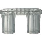 サンコー ( 三甲 )　プラスチックフェンス用ジョイントＣＵ型　　透明　 ( 805199 )