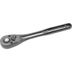 ASH ( 旭金属工業 )　ライツールラチェットハンドル　３／８　７２山　イオンプレーティング　メタルブラック ( LVR3180K )