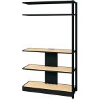 NAIKI シェルフラック(モニターユニット メレム MU型/天板_シルクウッド 本体_サテンブラック/W1225×H2103 ( MU-1221RMH-SBS )