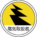 ユニット　作業管理関係ステッカー　電気取扱者　ＰＰステッカー　３５Ф　２枚組 ( 370-69 )