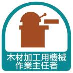 ユニット　ステッカー　木材加工用機械作業主任者・２枚１シート・３５Ｘ３５ ( 851-36 )