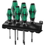WERA(ベラ)  KFドライバーセット(イジリ止) ラック付 6点入 ( 138250 )