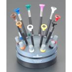 ショッピングエスコ エスコ (ESCO)  EA550SW-11 10本組  回転台付精密ドライバー EA550SW-11