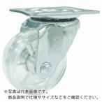 ユーエイ プレート式 自在 キャスター 緑ポリカーボネート 車輪径25mm Gタイプ G型 取付寸法28×23 ( G-25PC-G )