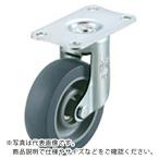ユーエイ プレート式キャスター自在車65径エラストマー車輪 ( EF-65ELSB ) (株)ユーエイ キャスター事業部
