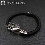 シルバー925 ブレスレット Silver 925 メンズ レディース ヘアゴム アジャスタ 短剣 ダガー ハート