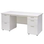 DSP オフィス両袖机/1122020 幅160cm ホワイト/W1600×D700×H700mm