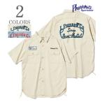 フェローズ 半袖 コットンツイル カスタムワークシャツ PHERROW'S L.P & Co. Iron metal WORK SHIRT 25S-PCWS1-E
