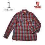 ショッピングSHIRTS ウエアハウス長袖 セルビッチフランネル ワークシャツ|ワンウォッシュ ワンウォッシュ WAREHOUSE FLANNEL SHIRTS WITH CHINSTRAP G柄 3022G-25