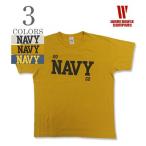 ウエアハウス 半袖 19/-天竺 セコハン ONE WASH プリントTEE WAREHOUSE 2nd hand GO NAVY SST 4064-GONAVY