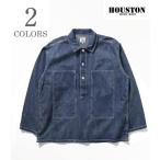 ショッピングデニム＆ダンガリー ヒューストン 長袖 デニム プルオーバー ワークシャツ HOUSTON DENIM PULLOVER SHIRT 40696