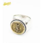 ボタンワークス リング サンローラン YSL ヴィンテージボタン Button Works×Larry Smith Antique Button with Silver Ring BW-0090