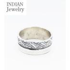 INDIAN JEWELRY ナバホ族 Henry Mariano スタンプワーク シルバーリング 指輪 NAVAJO STAMPED SILVER RING IJ-288
