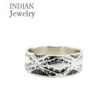 INDIAN JEWELRY ナバホ族 Henry Mariano スタンプワーク リング NAVAJO NAVAJO STAMPED SILVER RING IJ-326