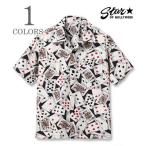 スターオブハリウッド 半袖 タイプライター オープンカラーシャツ '25Model STAR OF HOLLYWOOD PLAYING CARDS OPEN SHIRT SH39496