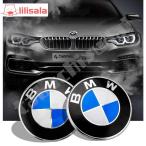 BMW Emblem 82mm 高耐久性 高品質 ボンネット ブラックベース フロント 前Logo 交換 Emblem リア/ボンネット用