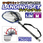 折りたたみ ランディングネットM 5m セット Black Larcal500 + 折りたたみランディングネットM + エボジョイント2 (landingset-090)決算セール