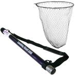 おり釣具 フライデー 超小継玉の柄 6m ＆ 折りたたみネット四つ折り磯玉網 45cm ガンメタ ２点セット (landingset-253)