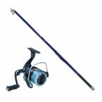  легкий бросание рыбалка комплект Bay Schic .. удочка Surf голубой 270 & sportsline 23RA V-MAX3000DX нейлон 4 номер -150m есть (nageset-a-005)