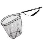 おり釣具 カーボン玉の柄 ラーカルシャフト ランディングネット(タモ網)セット 4M 強化フレームネットサイズM  ガンメタ/ブルー/レッド(netset-011)