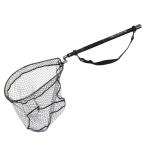 おり釣具 カーボン玉の柄 ラーカルシャフト 折りたたみランディングネット(タモ網)セット 4M サイズM ガンメタ/ブルー/レッド(netset-026)