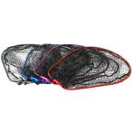  клетка рыболовная снасть 4 . складывать рыболовная сеть L овальный рама стальной | голубой | лиловый | красный (ori-net4l)