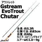 【アウトレット】渓流用ルアーロッドGstream EvoTrout Chutar GST-53UL (out-in-952985)