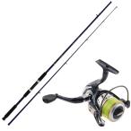 si- bass удочка & PE линия имеется катушка комплект большой серебряный Fighter 9.0f & ковер jisLX4000SPE (seabassset-087)