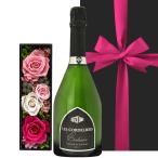 ショッピングメッセージカード無料 【成人の日】ワイン お花のギフトセット【無料 リボン包装 メッセージカード】ボルドー スパークイリングワイン 辛口 プリザーブドフラワー バラ 御祝 送料無料