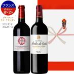 ショッピングメッセージカード無料 ワインギフト 飲み比べセット【無料 ギフト箱 熨斗包装 メッセージカード】フランス ボルドー 赤ワイン 2本 750ml 会社 お祝い お返し 挨拶 還暦 退職 送料無料