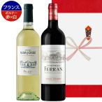 ショッピングメッセージカード無料 お歳暮ギフト ワイン 紅白 ２本セット【無料 熨斗包装 メッセージカード】フランス ボルドー 赤ワイン 白ワイン フルボディ 辛口 750ml ２種 飲み比べ 送料無料