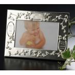  празднование рождения название inserting модный имя ввод - серебряный baby фото подставка " leaf relief "