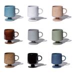 マグカップ マグ 高台 コーヒーカップ アンティーク ヴィンテージ 調 北欧 風 おしゃれ かわいい 電子レンジ対応 瀬戸焼 陶器 日本製 ミアマグ