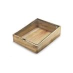 木とガラスのおしゃれなディスプレイボックス ウッデンテーパーボックス ウィズグラスリッド コレクションボックス アクセサリーボックス ポプリケース