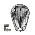 おり釣具 オーバル ランディングネットL & タモジョイント セット ガンメタ (landingset-227-g)