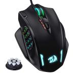 ショッピングfk07 Redragon M908 Impact RGB LED MMO ゲーミングマウス、12サイドボタン、光学式有線エルゴノミクスゲーマーマウス、最大12