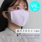 ボーダー柄マスク（抗ウイルス）生地屋さんのマスク/遠州織物/日本製浜松産生地布
