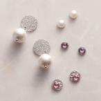貼るだけピアスPiPPi(r) Simple Pearl set　シンプルパールセット/シルバー ピッピ 貼るピアス シール LeAnge leange 痛くないイヤリング ノンホールピアス