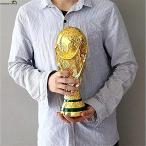 ワールドカップのトロフィー サッカー選手権のトロフィー 2022年自然サイズの金色の力士のトロフィー サッカー記念品 3Dレプリカファンのプレゼント