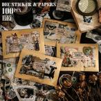 100 листов входит набор комплект форель te наклейка прозрачный наклейка гонки материалы бумага форель te материалы стикер ko Large . материалы японская бумага PET Vintage retro sztz-100-036