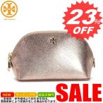 トリーバーチ バッグ ポーチ TORY BURCH YORK SAFF 31159085 YORK SMALL MAKEUP BAG 664 ROSE GOLD SAFFIANO 【型式】1158079085091