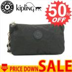 キプリング バッグ　ポーチ KIPLING BASIC PLUS K13093 CREATIVITY L H61 BLACK LEAF 999　比較対照価格　5,940 円